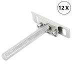 Floating Shelf Brackets 12pcs Invisible Ø12x100 mm Carbon Steel