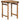 Dining Table Brown 60 x 55 x 76 cm Solid reclaimed wood