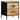 Bedside Cabinet with Drawer Brown and black 40 x 35 x 50 cm
