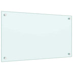 Kitchen Backsplashes 2 pcs White 70x40 cm Tempered Glass