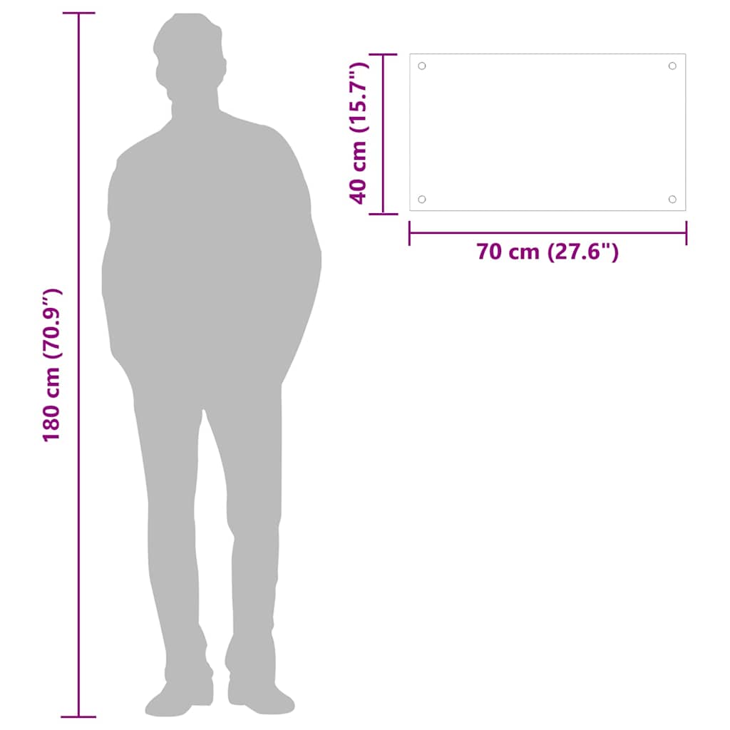 Kitchen Backsplashes 2 pcs White 70x40 cm Tempered Glass