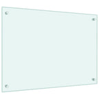 Kitchen Backsplashes 2 pcs White 70x50 cm Tempered Glass