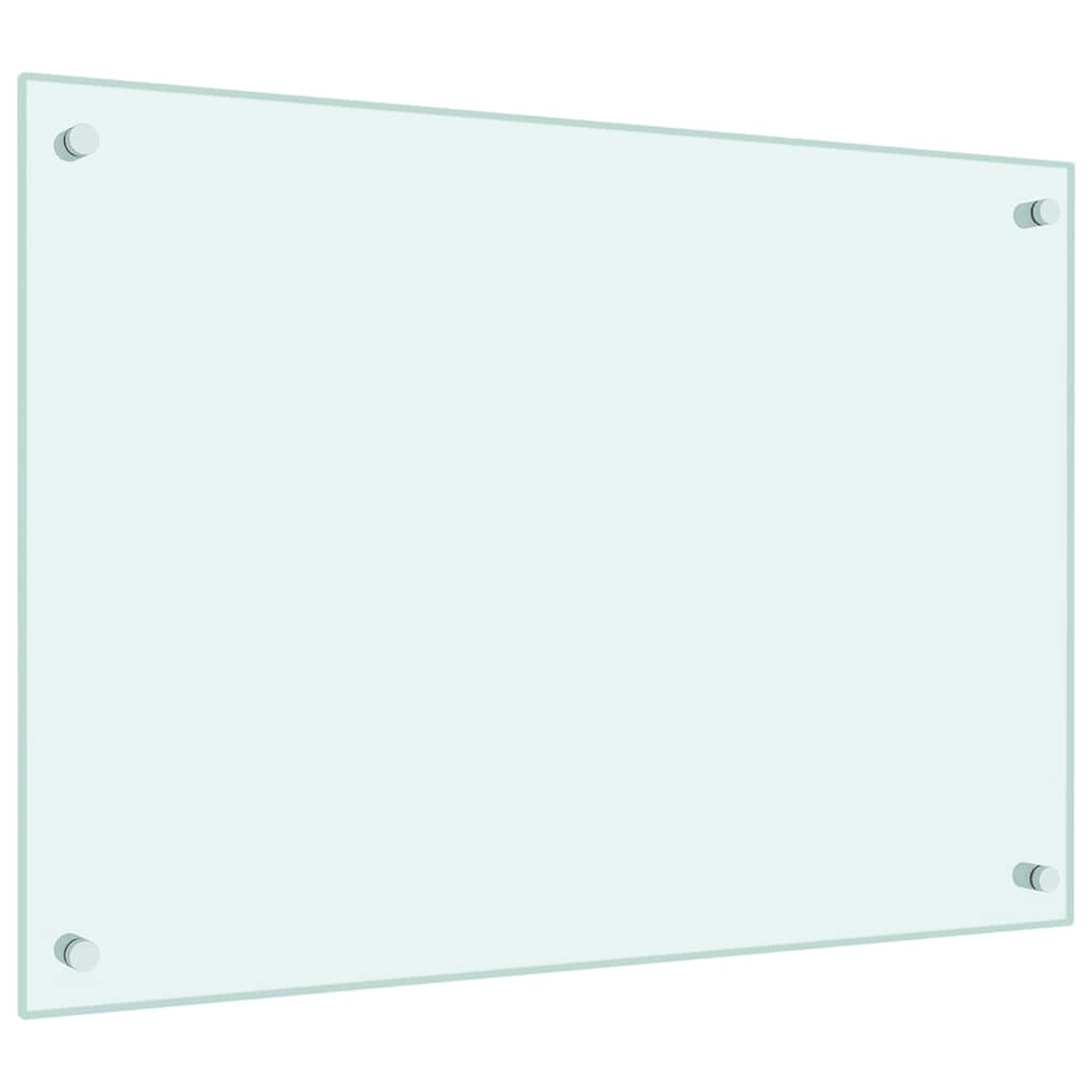 Kitchen Backsplashes 2 pcs White 70x50 cm Tempered Glass