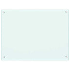 Kitchen Backsplashes 2 pcs White 80x60 cm Tempered Glass