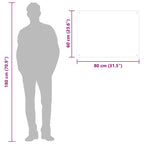 Kitchen Backsplashes 2 pcs White 80x60 cm Tempered Glass