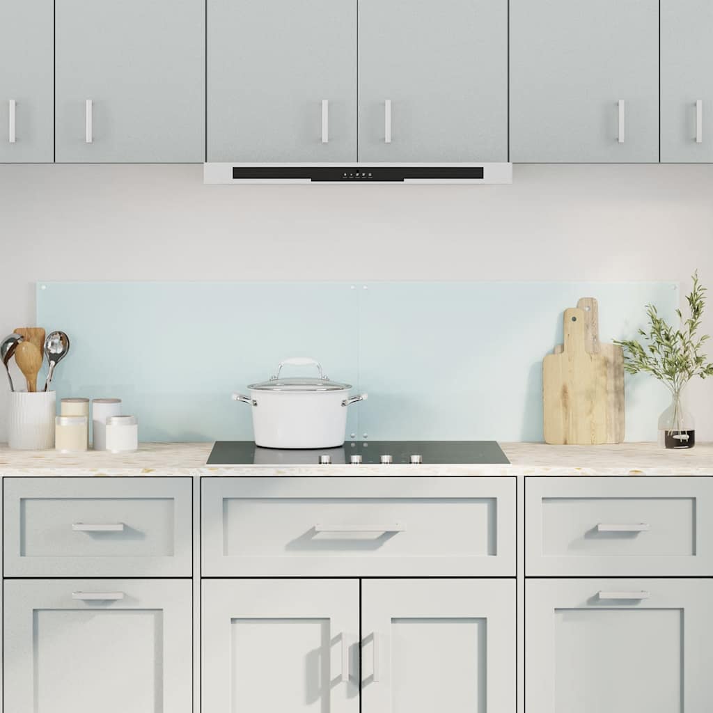 Kitchen Backsplashes 2 pcs White 80x60 cm Tempered Glass