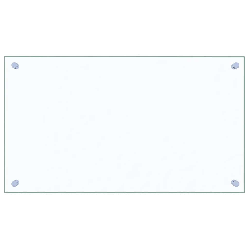 Kitchen Backsplashes 2 pcs Transparent 70x40 cm Tempered Glass