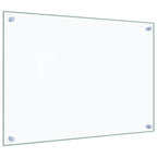 Kitchen Backsplashes 2 pcs Transparent 70x50 cm Tempered Glass