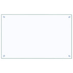 Kitchen Backsplashes 2 pcs Transparent 80x50 cm Tempered Glass