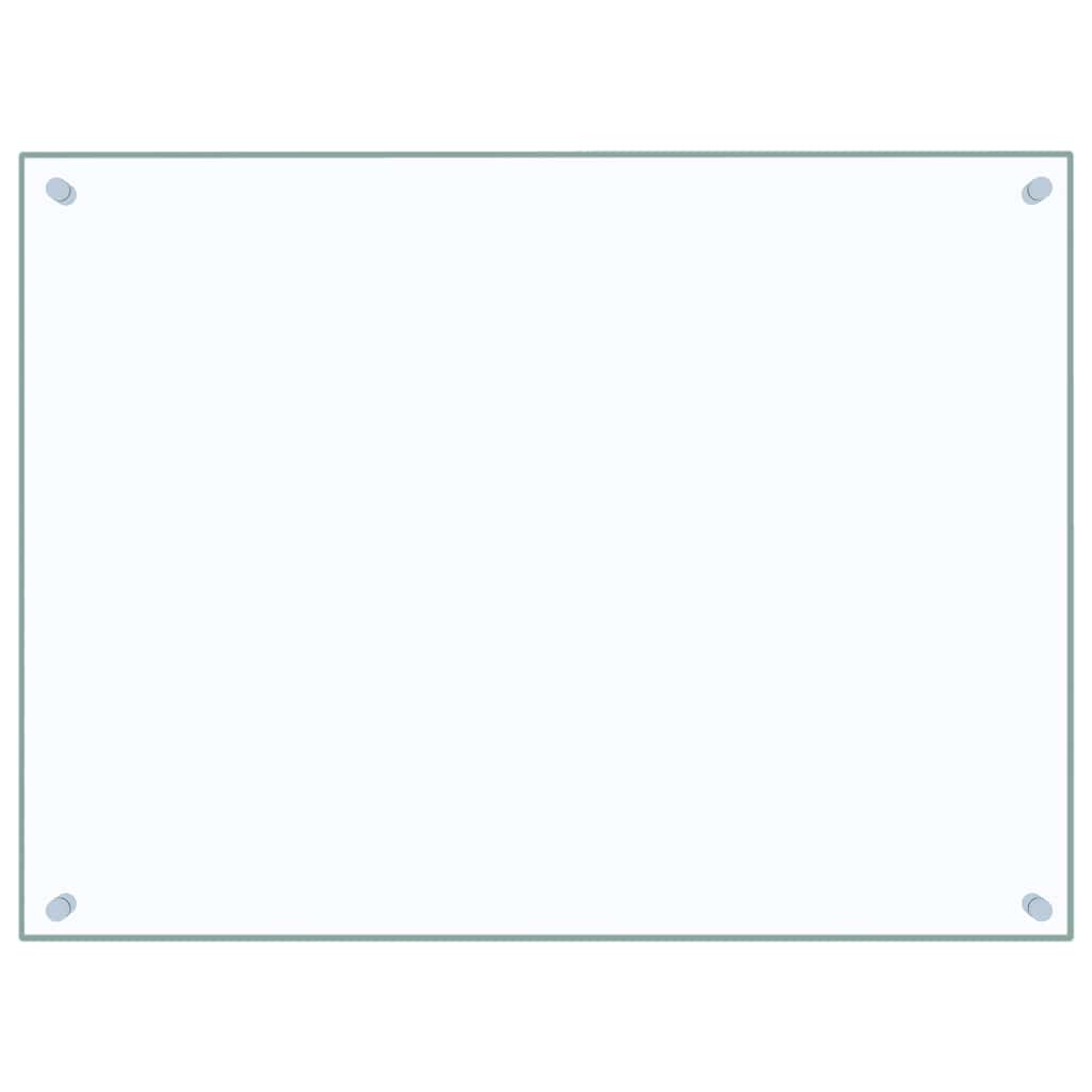 Kitchen Backsplashes 2 pcs Transparent 80x60 cm Tempered Glass