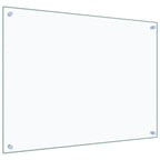 Kitchen Backsplashes 2 pcs Transparent 80x60 cm Tempered Glass