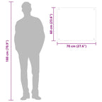 Kitchen Backsplashes 2 pcs Black 70x60 cm Tempered Glass