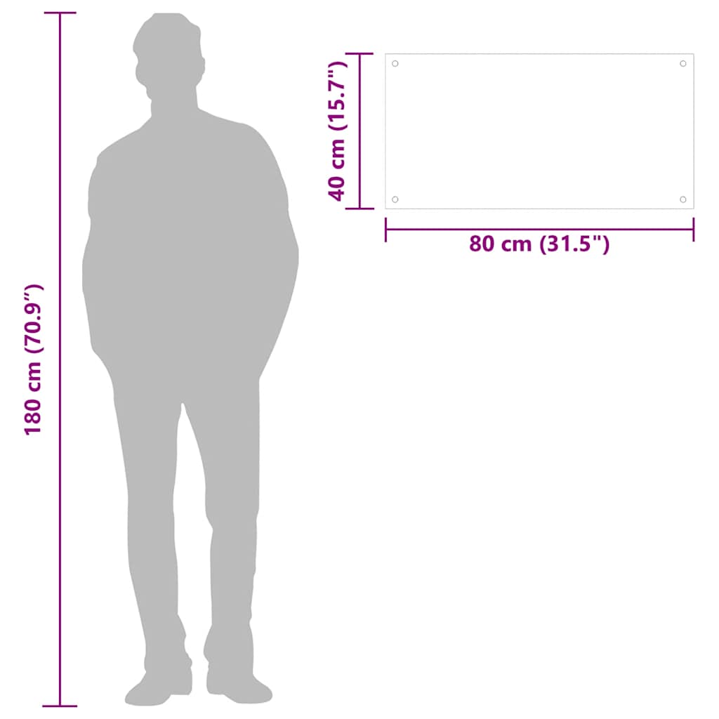 Kitchen Backsplashes 2 pcs Black 80x40 cm Tempered Glass