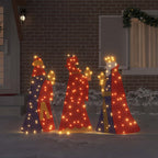 3 Wise Men Christmas Lighting 3 pcs Warm White 105 cm Fabric
