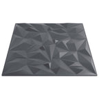 Wall Panels 24 pcs Grey 50x50 cm XPS 6 m² Amethyst