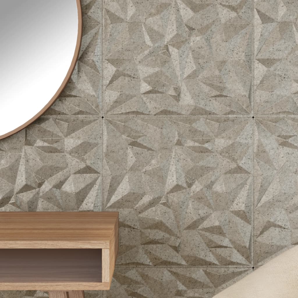 Wall Panels 12 pcs Beton 50x50 cm XPS 3 m² Amethyst