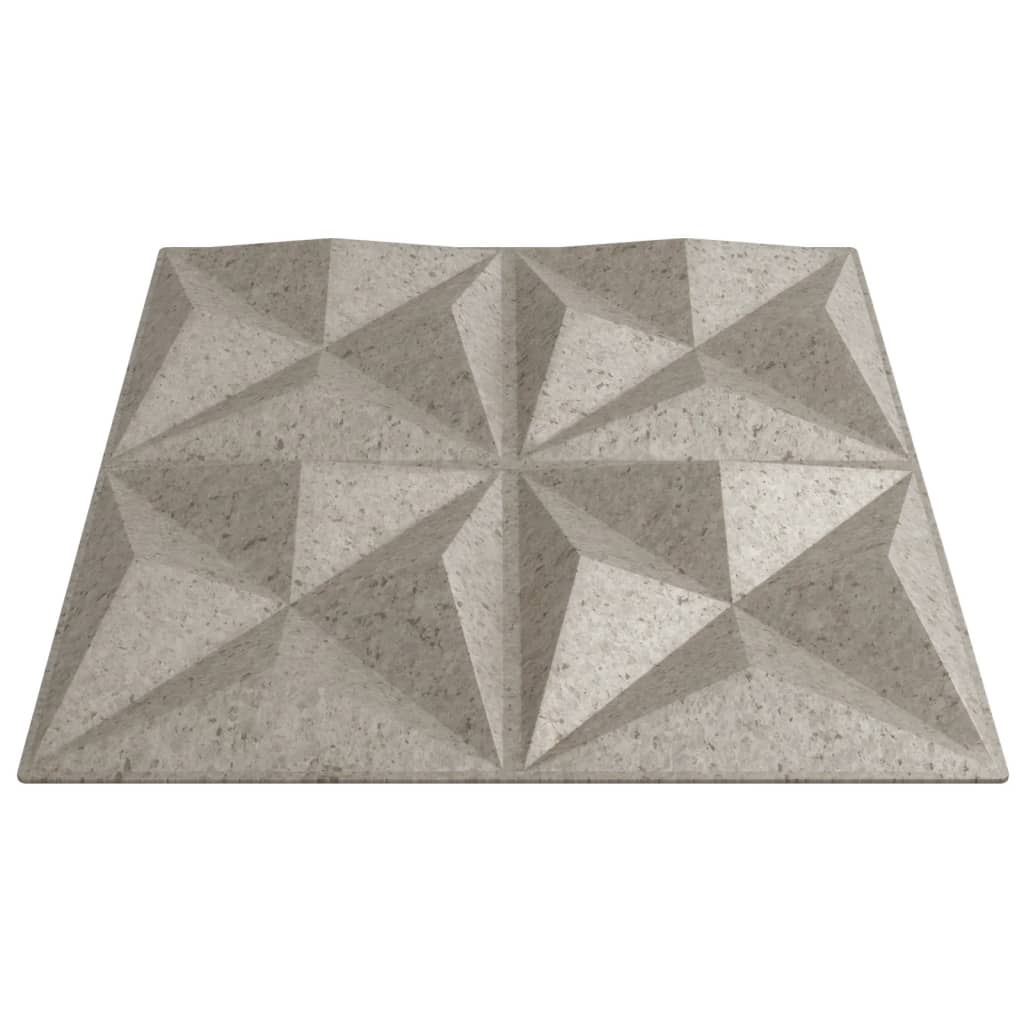 Wall Panels 12 pcs Beton 50x50 cm XPS 3 m² Origami