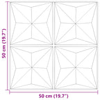 Wall Panels 12 pcs Green 50x50 cm XPS 3 m² Origami