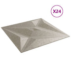 Wall Panels 24 pcs Beton 50x50 cm XPS 6 m² Star