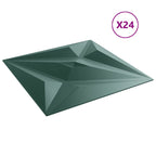 Wall Panels 24 pcs Green 50x50 cm XPS 6 m² Star