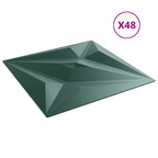 Wall Panels 48 pcs Green 50x50 cm XPS 12 m² Star