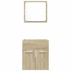 2 Piece Bathroom Furniture Set Sonoma Oak Engineered Wood