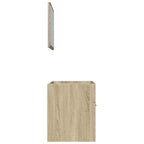 2 Piece Bathroom Furniture Set Sonoma Oak Engineered Wood