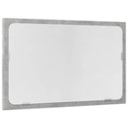 2 Piece Bathroom Furniture Set Concrete Grey Engineered Wood