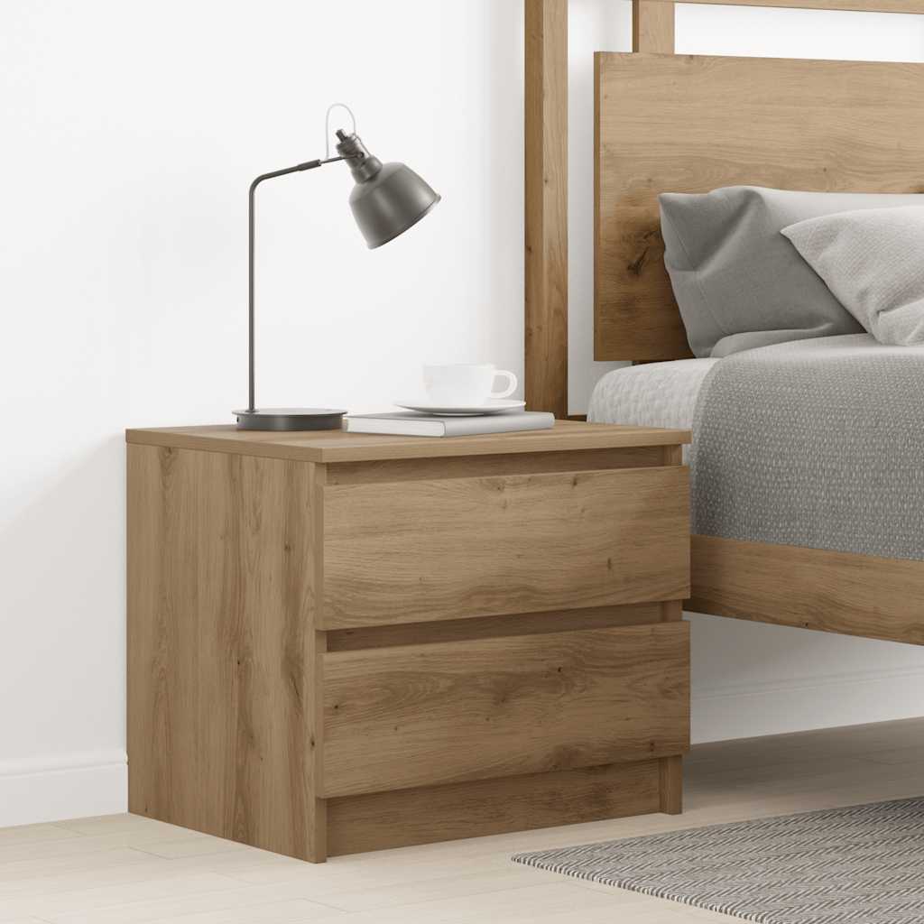 Bedside Cabinet Artisan Oak 50x40x43.5 cm Engineered Wood