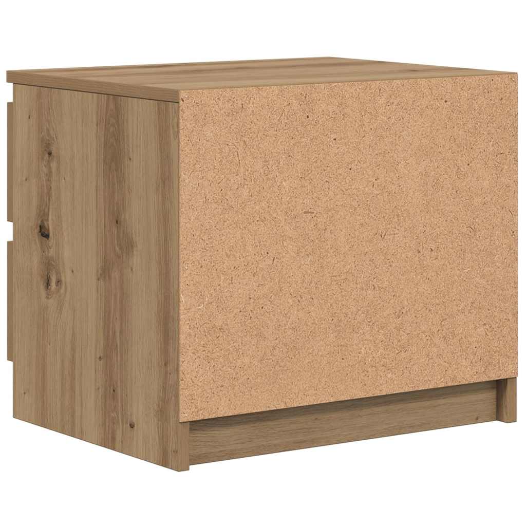 Bedside Cabinet Artisan Oak 50x40x43.5 cm Engineered Wood