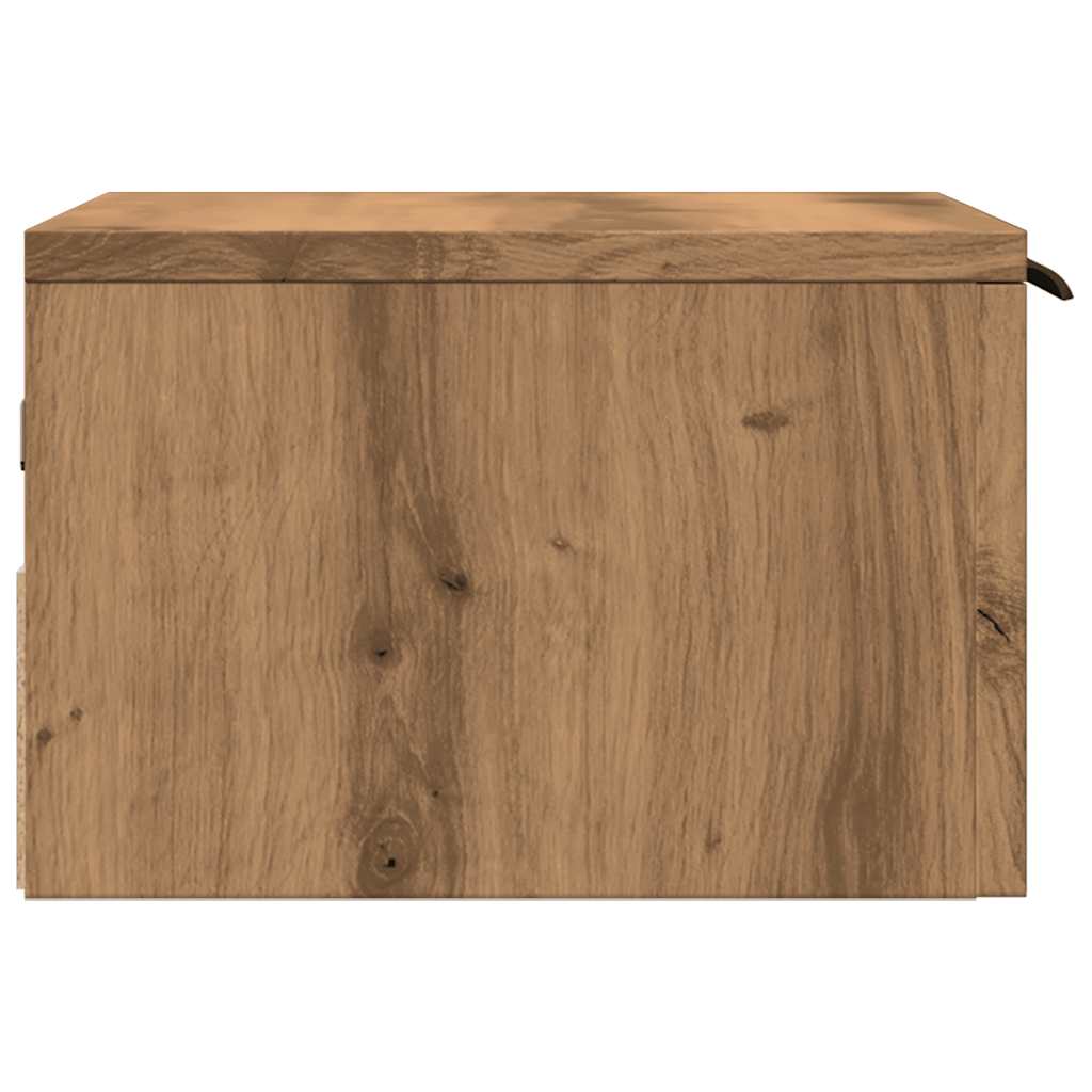Wall-mounted Bedside Cabinet Artisan Oak 34x30x20 cm