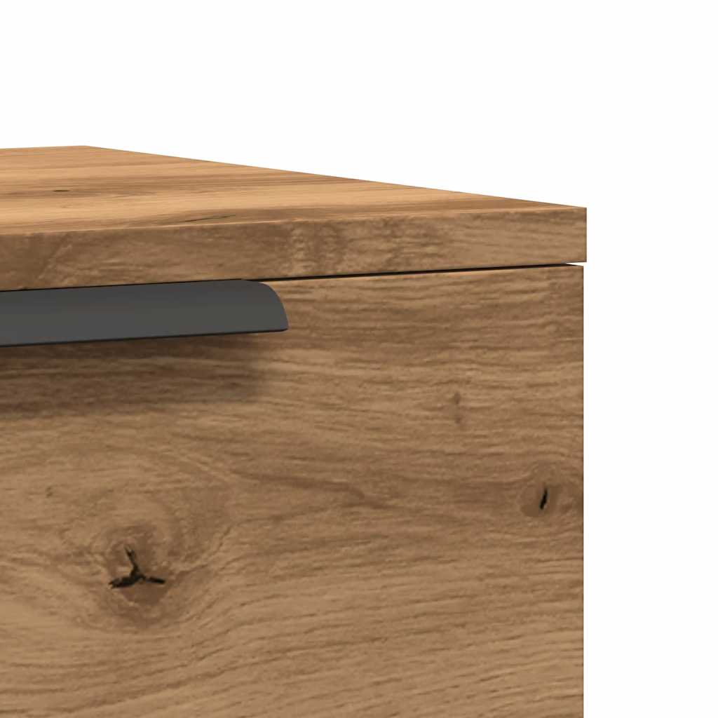 Wall-mounted Bedside Cabinet Artisan Oak 34x30x20 cm