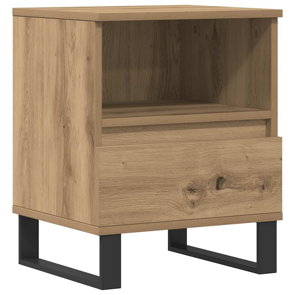 Bedside Cabinet Artisan Oak 40x35x50 cm Engineered Wood