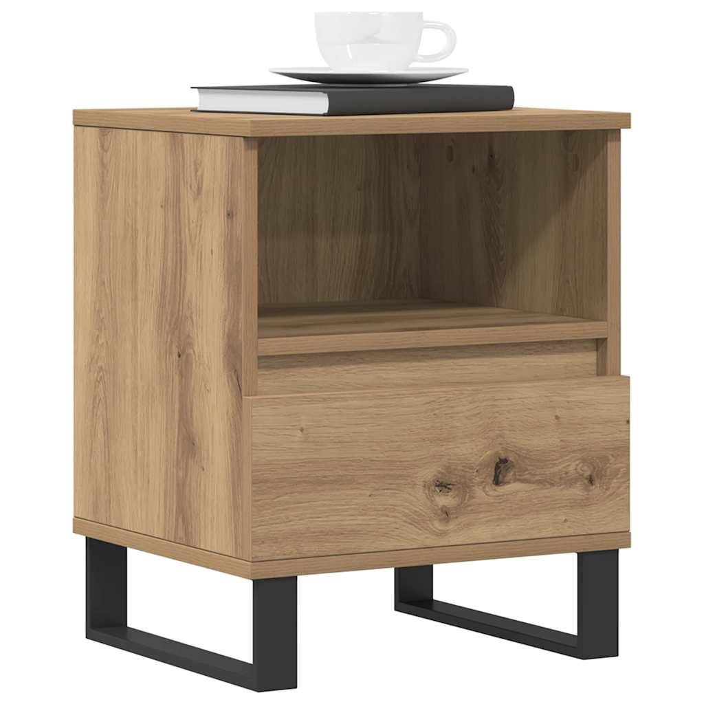 Bedside Cabinets 2 pcs Artisan Oak 40x35x50 cm Engineered Wood