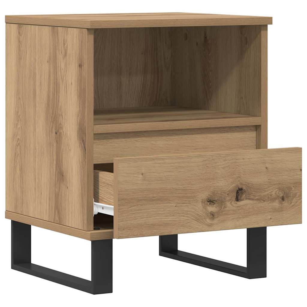 Bedside Cabinets 2 pcs Artisan Oak 40x35x50 cm Engineered Wood