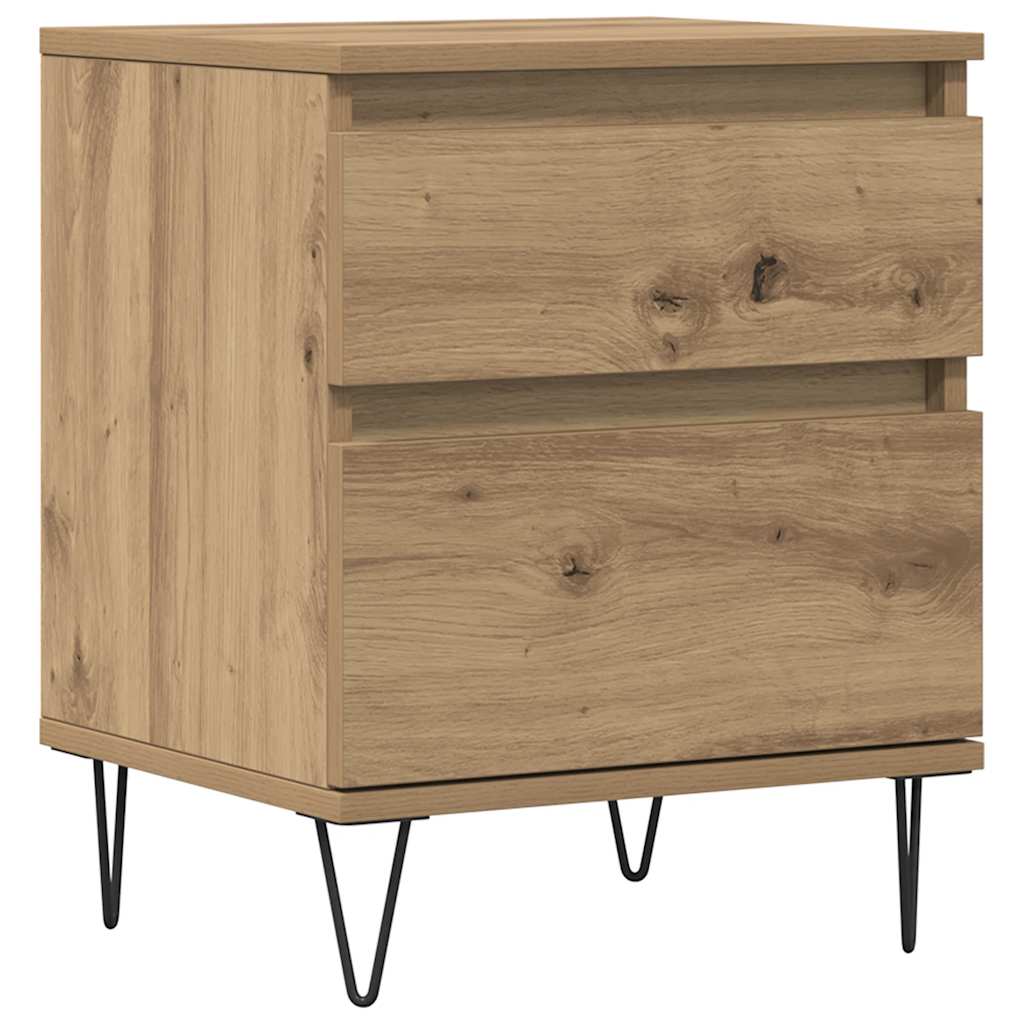Bedside Cabinet Artisan Oak 40x35x50 cm Engineered Wood