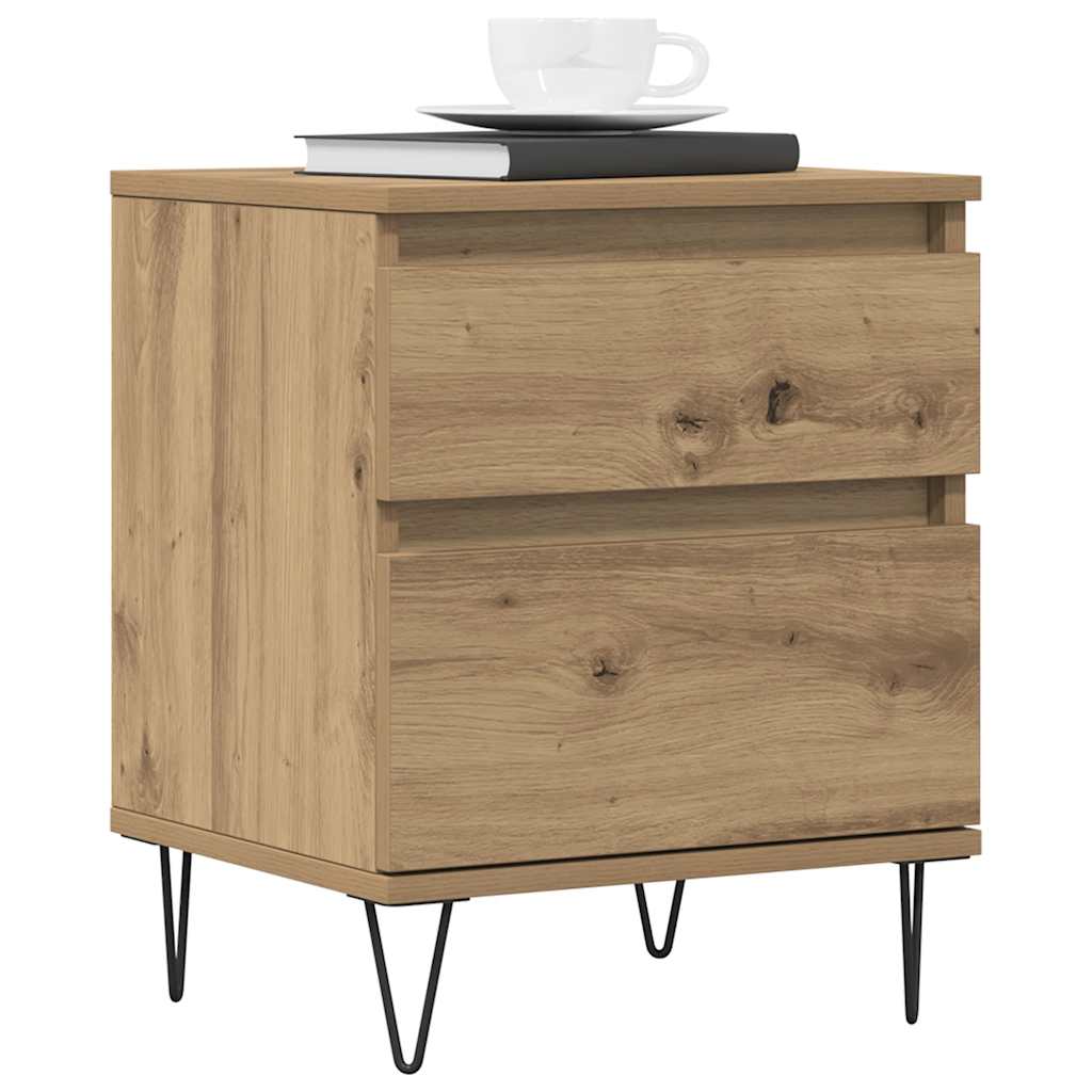Bedside Cabinet Artisan Oak 40x35x50 cm Engineered Wood