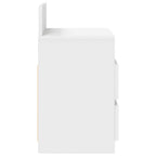 Bedside Cabinets 2 pcs with 2 Drawers White 40x33x60 cm