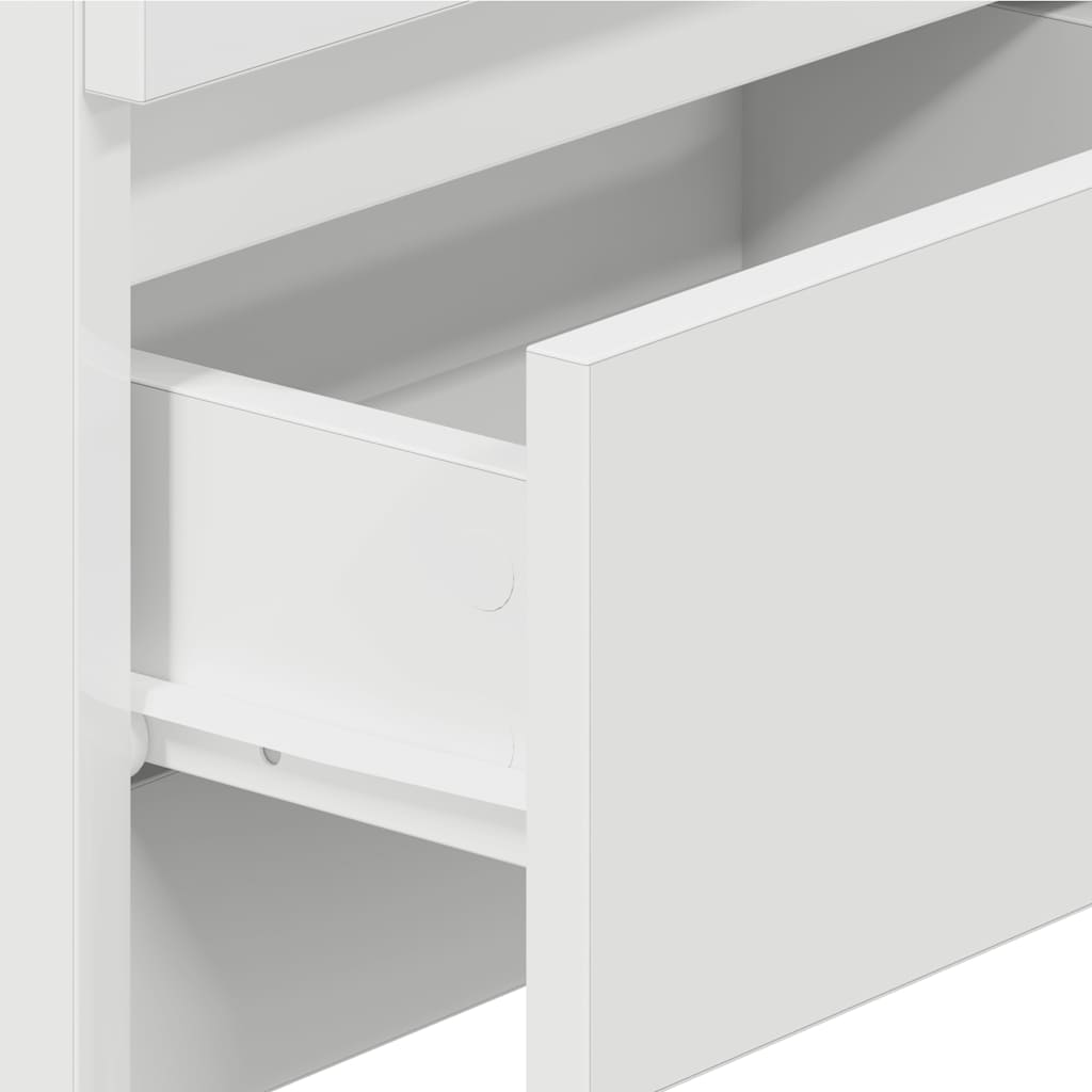 Bedside Cabinets 2 pcs with 2 Drawers White 40x33x60 cm