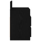 Bedside Cabinets 2 pcs with 2 Drawers Black 40x33x60 cm