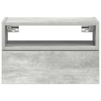 Wall-mounted Bedside Cabinets 2 pcs Concrete Grey 45x26x28.5 cm