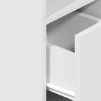 Bedside Cabinet with Drawer White 25x31x66 cm