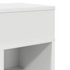Bedside Cabinet with Drawer White 25x31x66 cm
