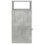 Bedside Cabinets 2 pcs with Drawer Concrete Grey 25x31x66 cm