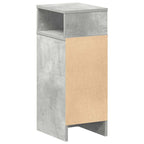 Bedside Cabinets 2 pcs with Drawer Concrete Grey 25x31x66 cm