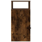 Bedside Cabinet with Drawer Smoked Oak 25x31x66 cm