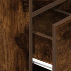 Bedside Cabinet with Drawer Smoked Oak 25x31x66 cm