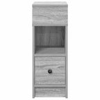 Bedside Cabinet with Drawer Grey Sonoma 25x31x66 cm