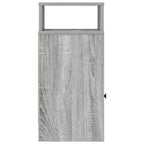Bedside Cabinet with Drawer Grey Sonoma 25x31x66 cm