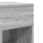 Bedside Cabinet with Drawer Grey Sonoma 25x31x66 cm